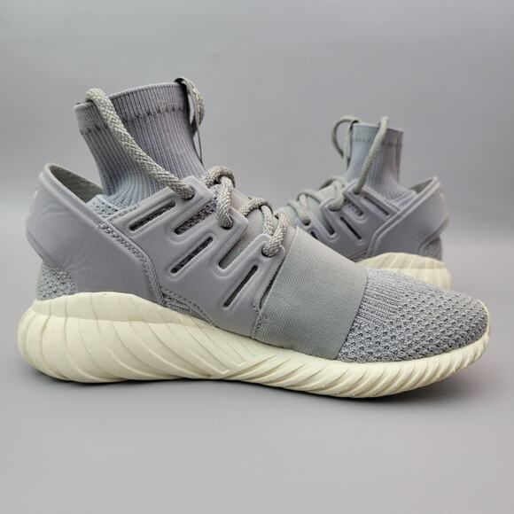 Adidas Tubular Doom PrimeKnit Grey S74920 Hightop Reflective Mens Size 6 - Picture 2 of 8